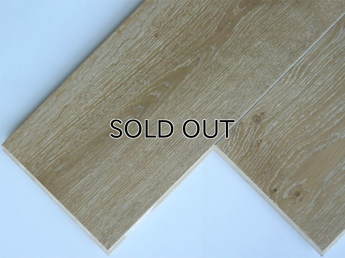 画像3: ナラ（オーク）幅広複合フローリング・ウレタンホワイトワイピング　1820×189×15 (3)