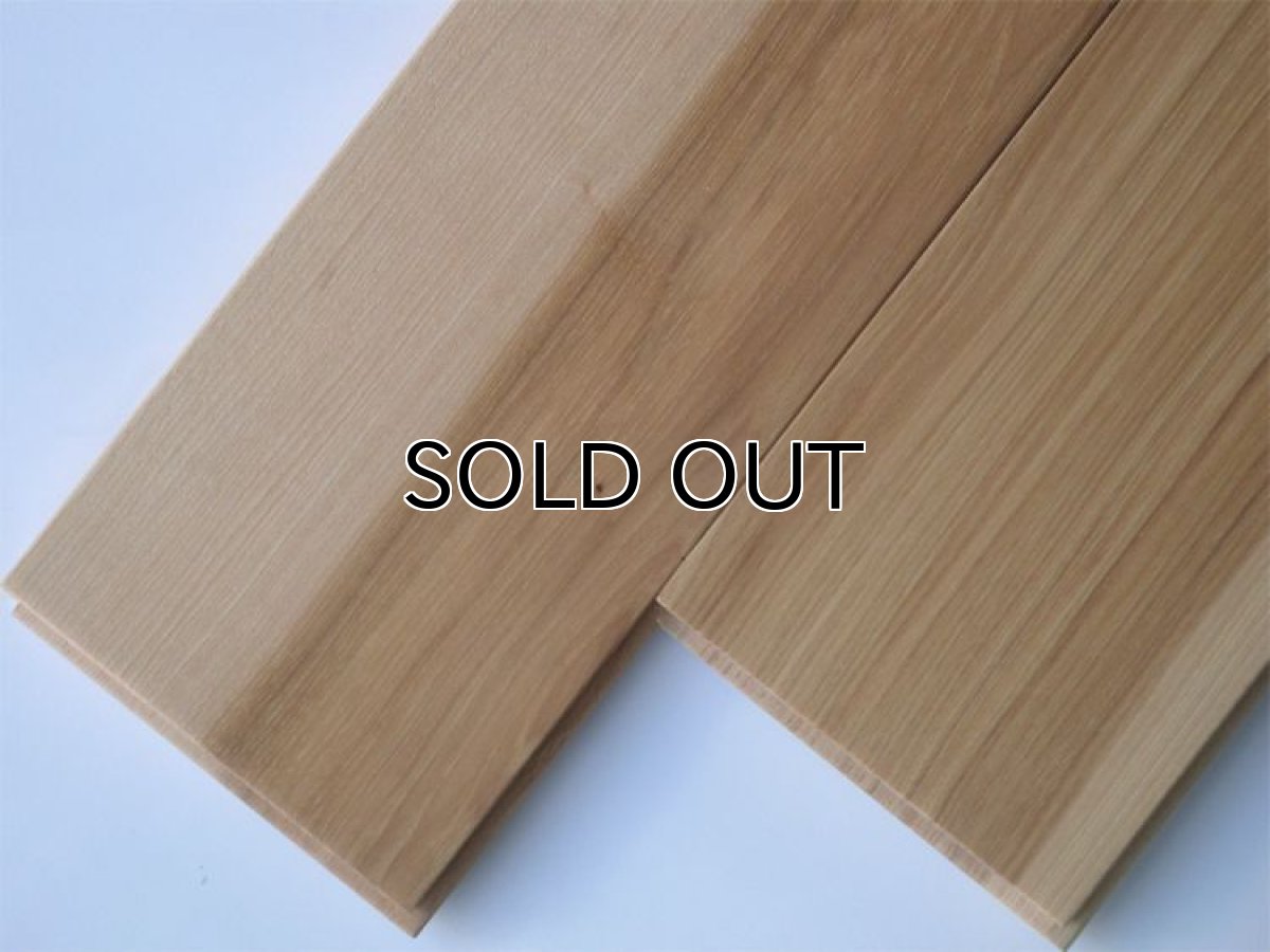 画像2: ヒッコリー無垢フローリング・幅広・自然塗料塗装 乱尺×125×18 (2)