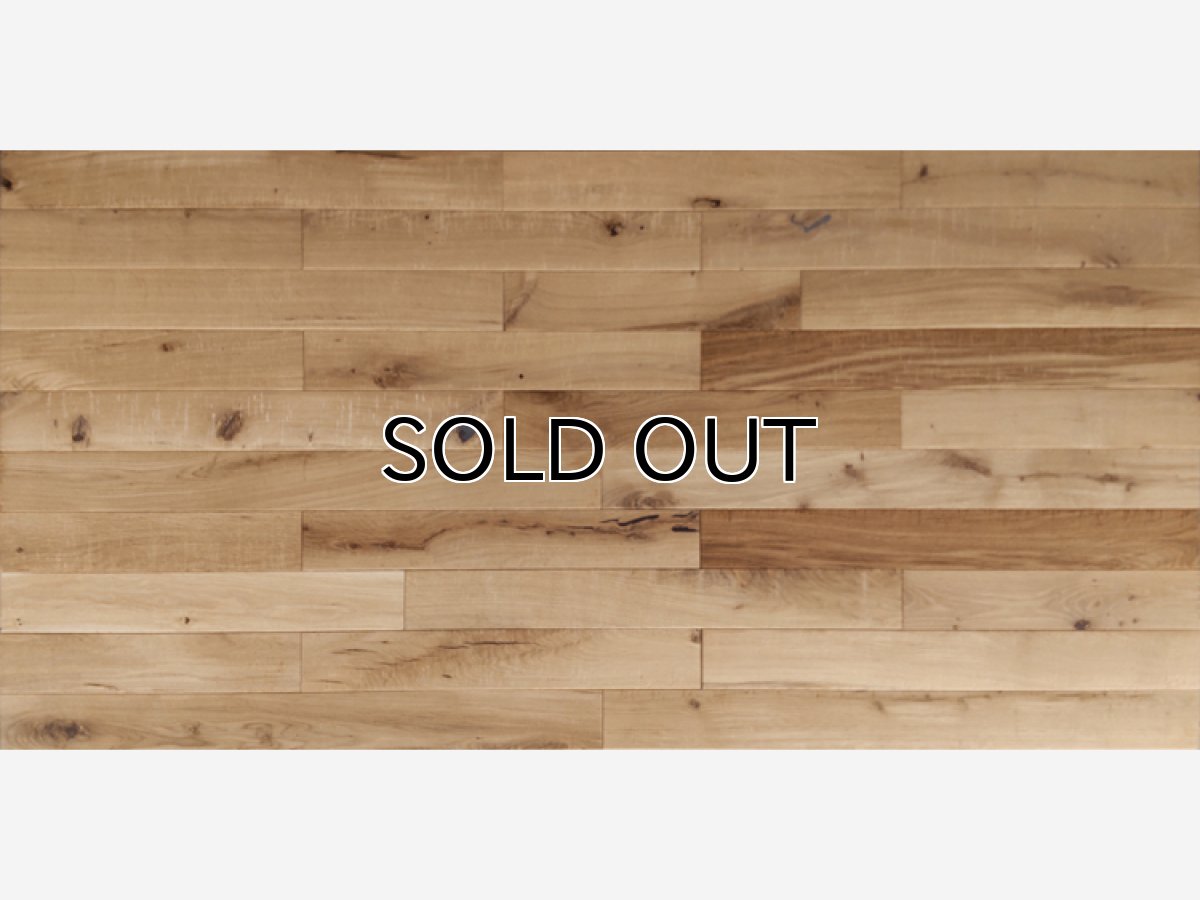 画像4: オーク無垢フローリング乱尺Nグレード　のこめ　無塗装　乱尺×90×15 (4)