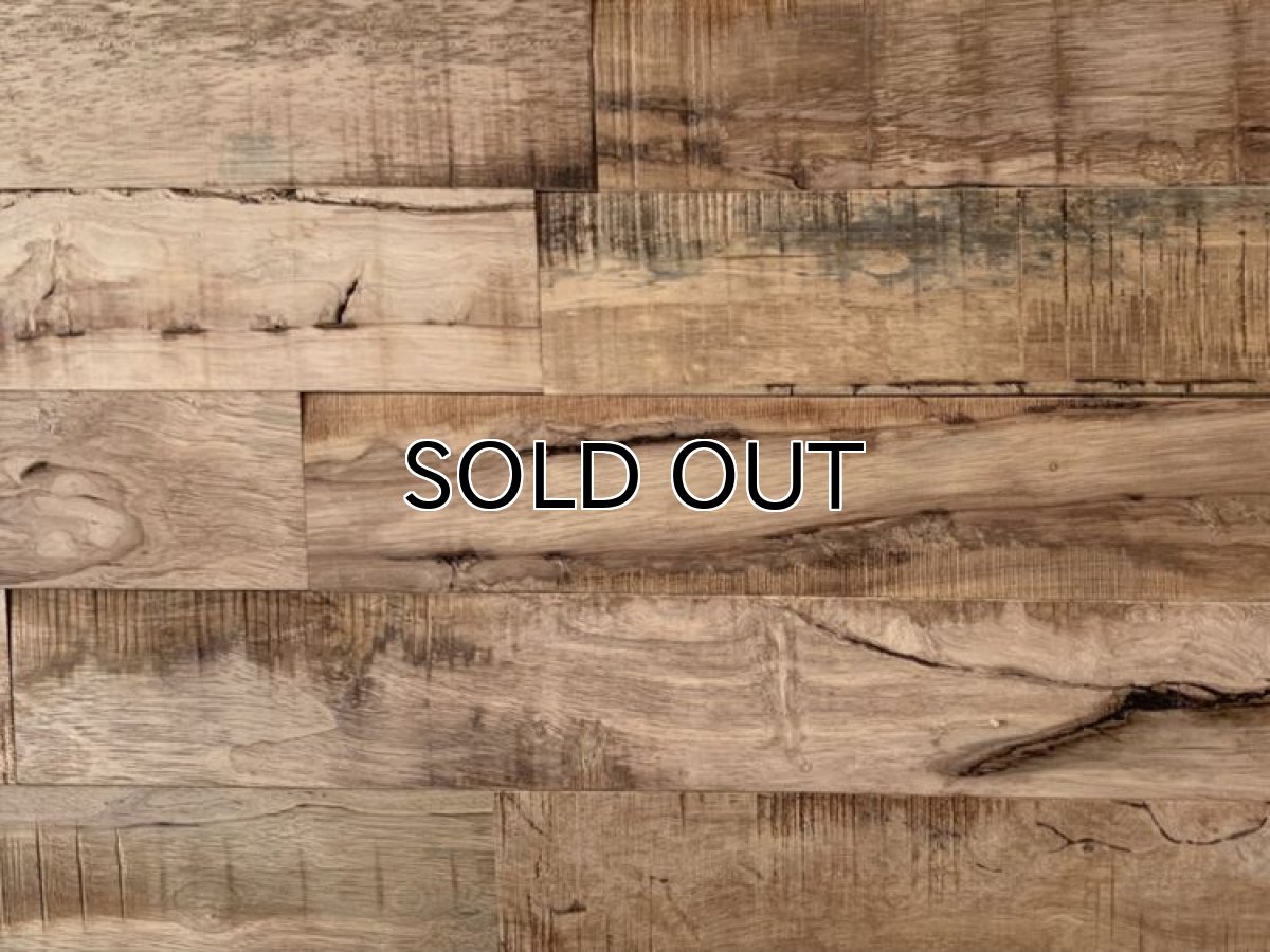 画像3: ヘビア無垢フローリング乱尺ハンドスクレイプ・ワイルドグレード無塗装　RDM×90×18 (3)