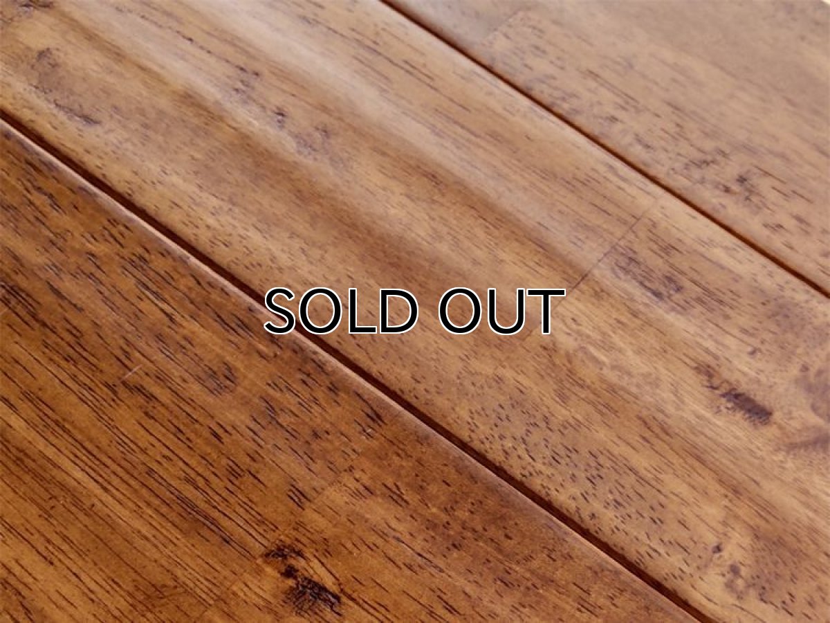 画像2: ヘビア無垢フローリングＵＮＩアンティーク・ＵＶウレタン塗装Ｇチーク色　1820×90×15 (2)