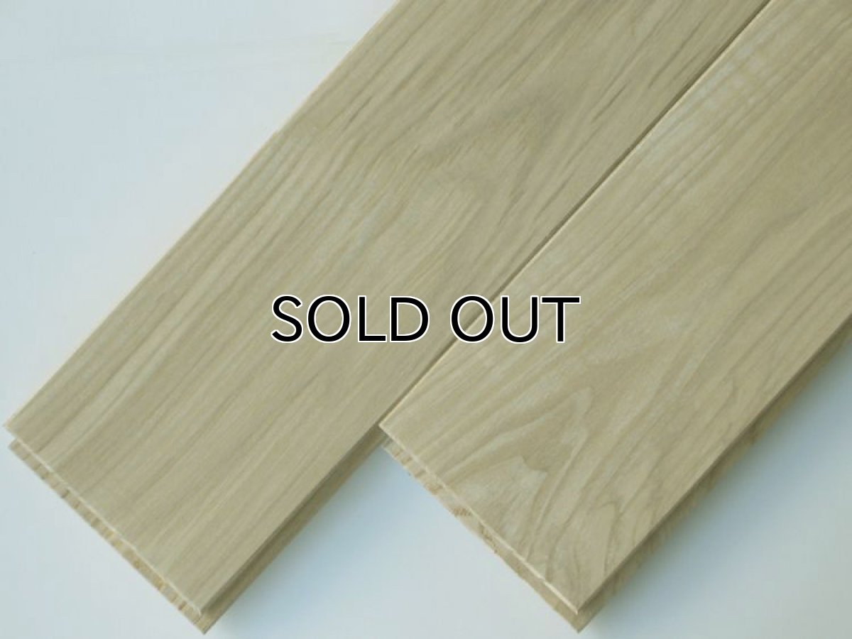 画像2: タモ無垢フローリングＵＮＩ・Sグレード無塗装1820×90×15 (2)