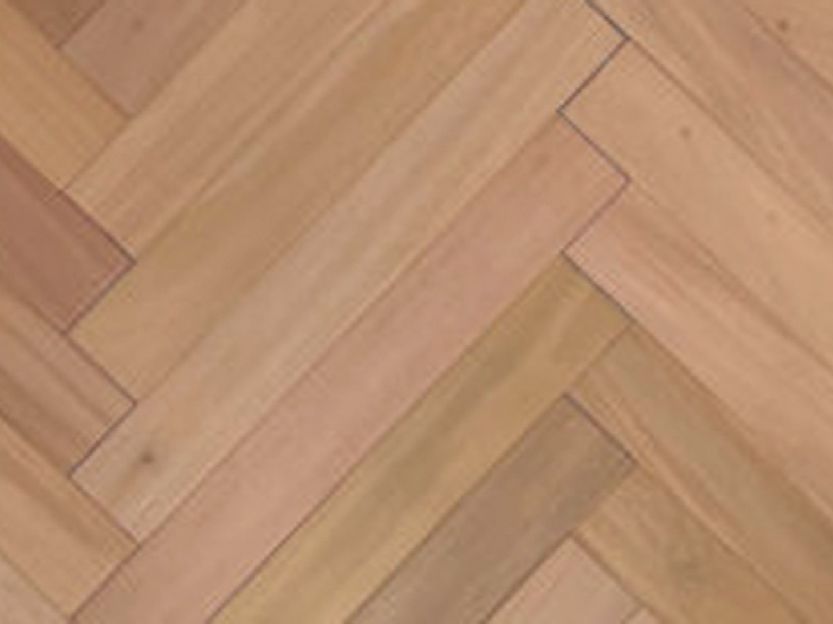 画像1: マホガニー無垢フローリング・ヘリンボーン・無塗装　420×60×15 (1)