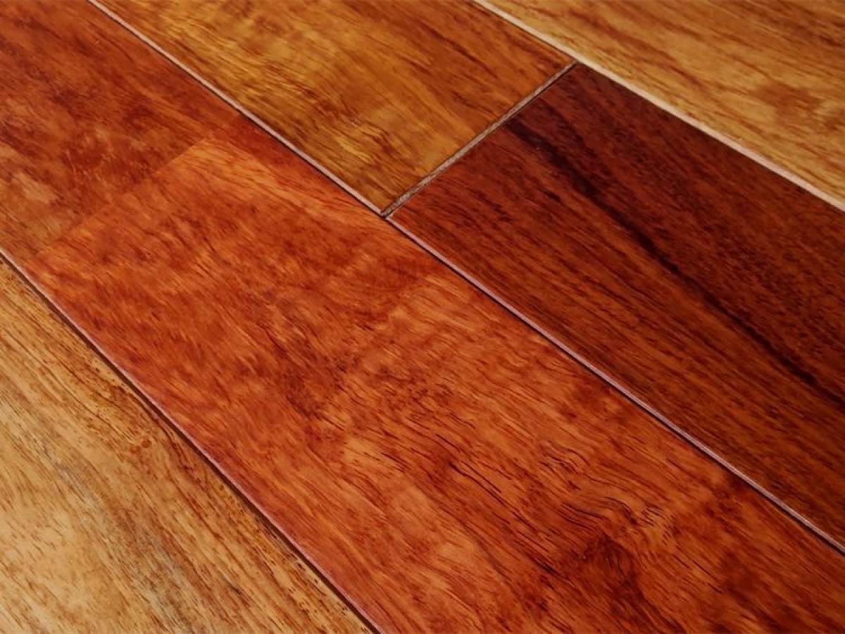 画像4: カリン無垢フローリング床暖房用ＵＮＩ・塗装　1818×75×15 (4)