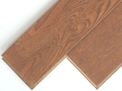 画像1: ナラ無垢フローリングＵＮＩ・水性ＵＶ塗装ミディアム色　1820×90×15