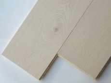 画像2: タモ（アッシュ）複合 フローリング　床暖房対応　ウレタンホワイト艶消塗装　1820／910×150×15 (2)