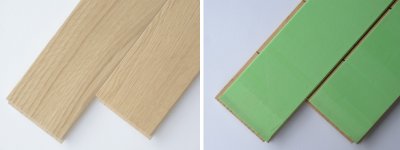画像1: ナラ無垢フローリング１Ｐ（ＯＰＣ）直貼タイプ床暖房対応・無塗装606×75×15