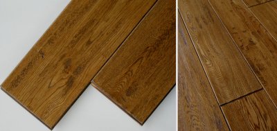 画像1: ナラ三層 フローリング　ウレタン・ブラウンアンティーク調　低温床暖房対応　ウレタン塗装 1820×150×15