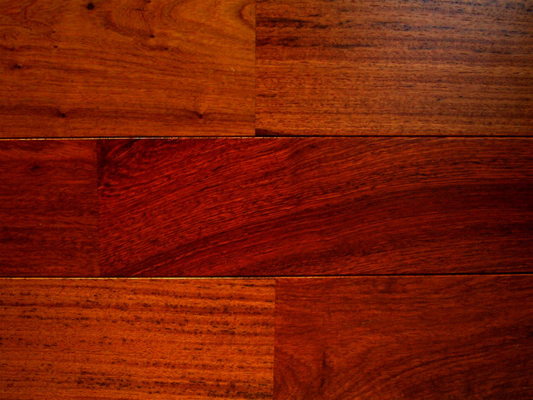 画像1: カリン無垢フローリング床暖房用ＵＮＩ・塗装　1818×75×15 (1)
